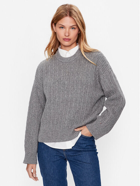 

Свитер оверсайз Tommy Hilfiger, серый