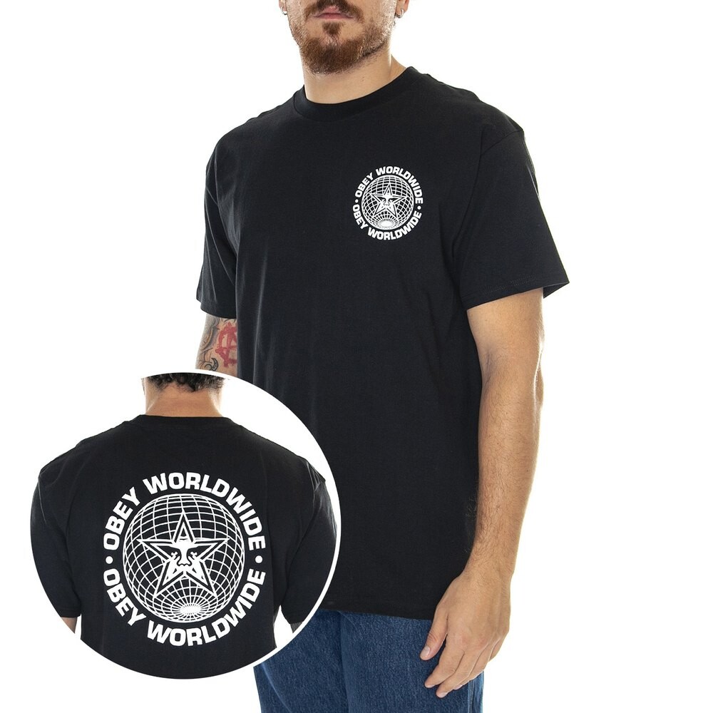 

Футболка Obey Worldwide Globe, черный