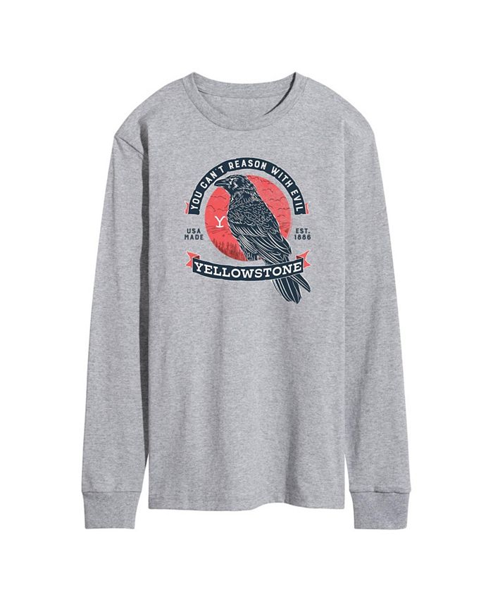 цена Мужская футболка с длинным рукавом Yellowstone Crow AIRWAVES, серый