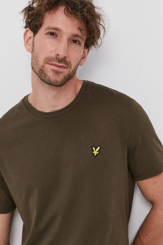 

Хлопковая футболка Lyle & Scott, зеленый
