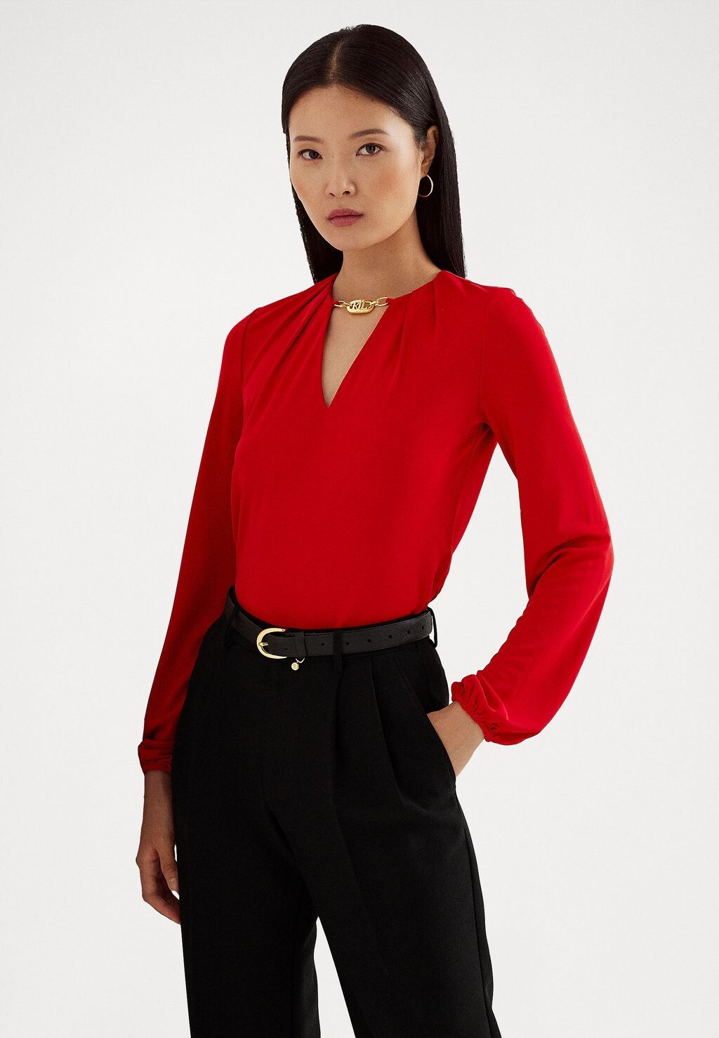 

Блуза Lauren Ralph Lauren AZTELLA LONG SLEEVE, цвет martin red
