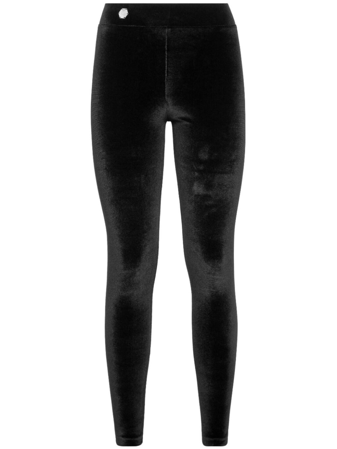 

Philipp Plein бархатные легинсы с логотипом, черный