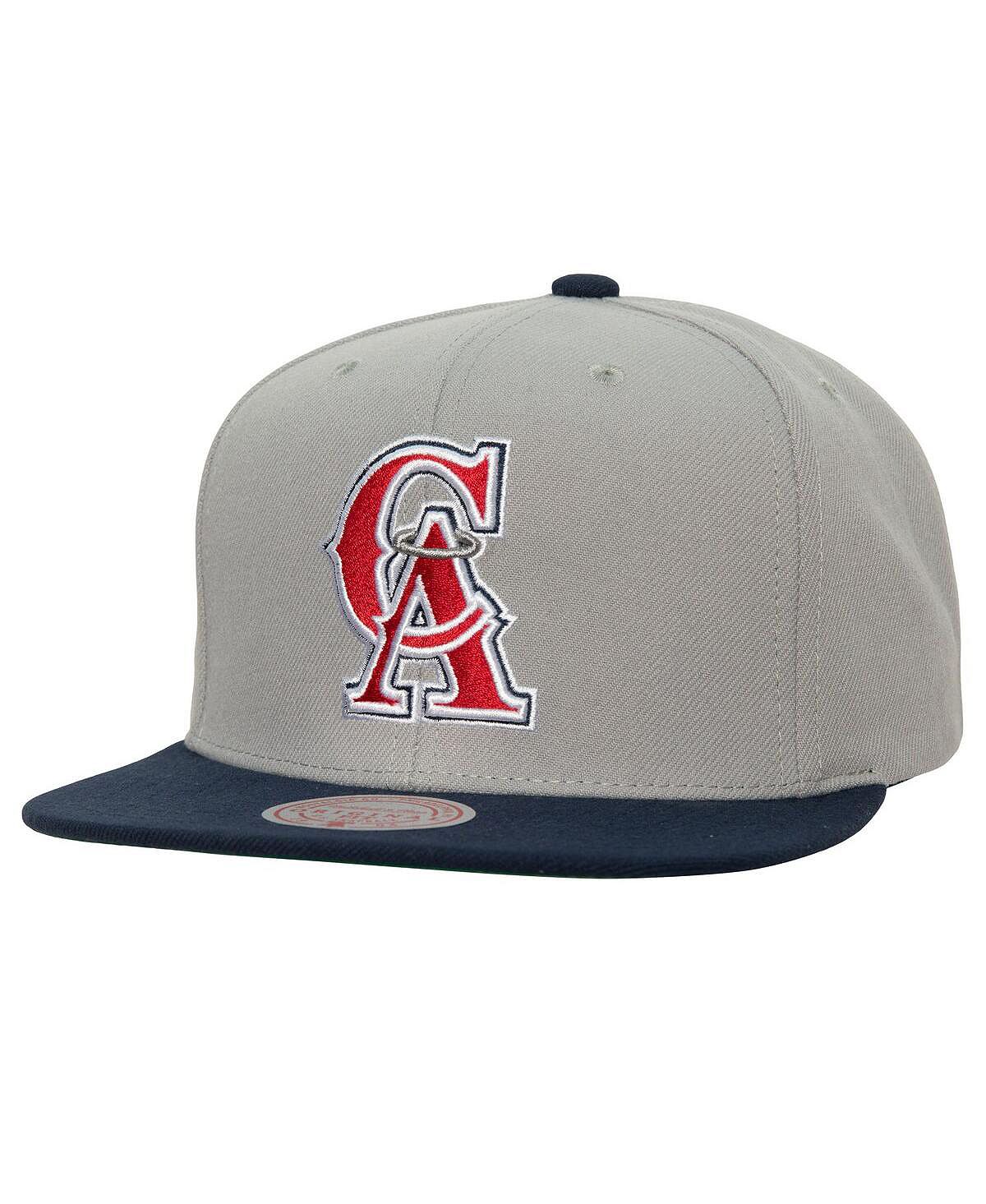 

Мужская серая выездная шляпа Snapback California Angels Cooperstown Collection Mitchell & Ness