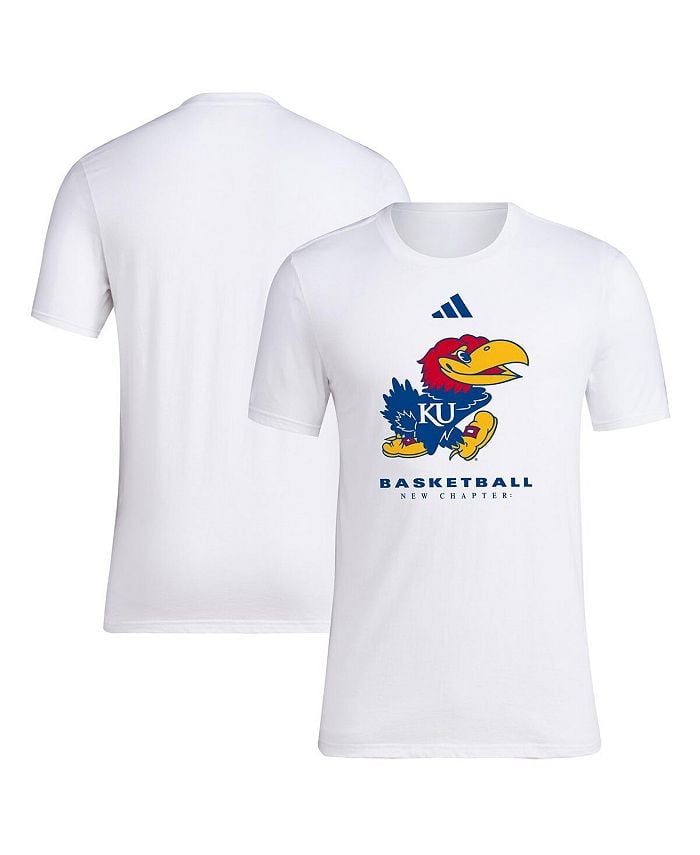 

Мужская белая футболка Kansas Jayhawks On Court Fresh adidas, белый