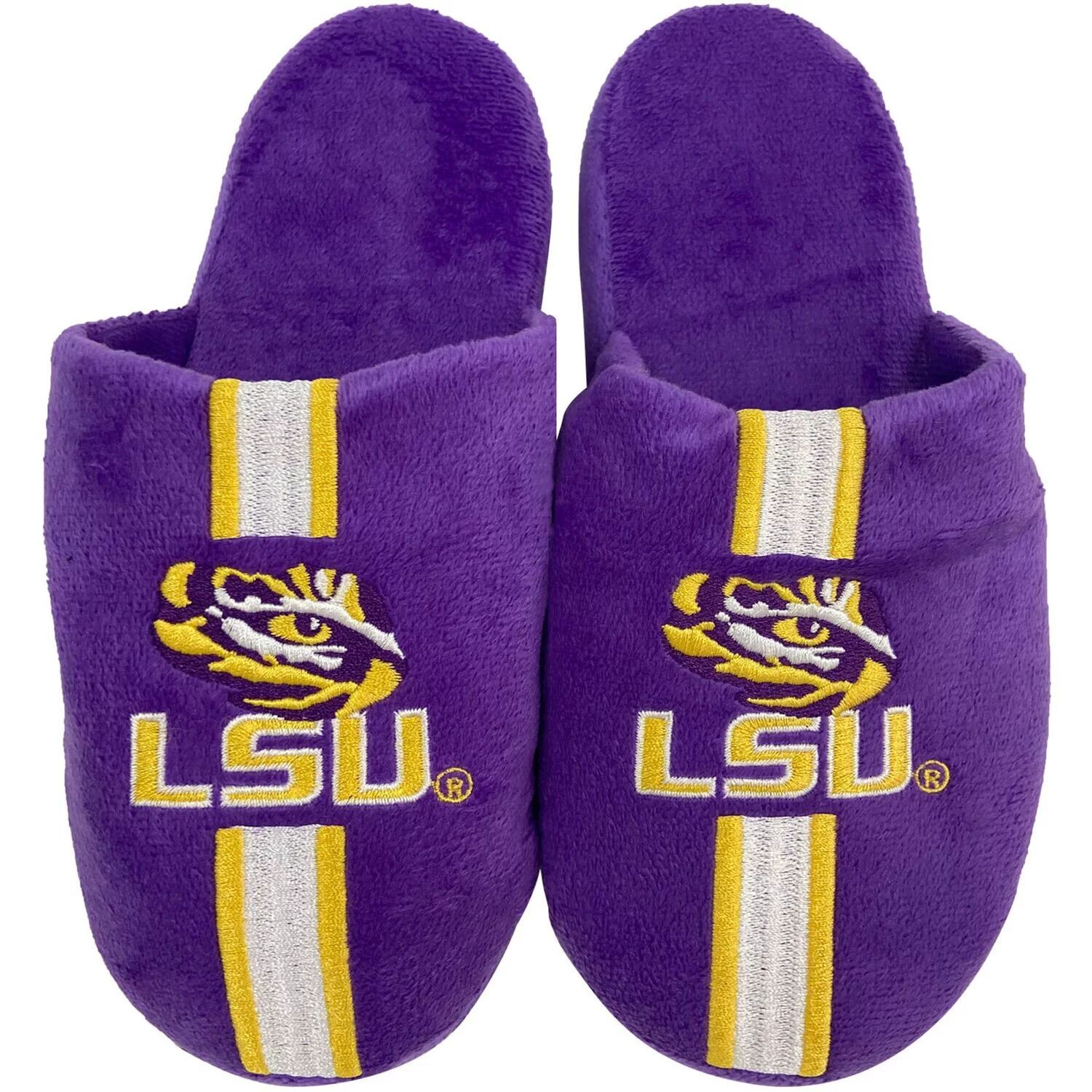 

Молодежные тапочки в полоску FOCO LSU Tigers Team Unbranded