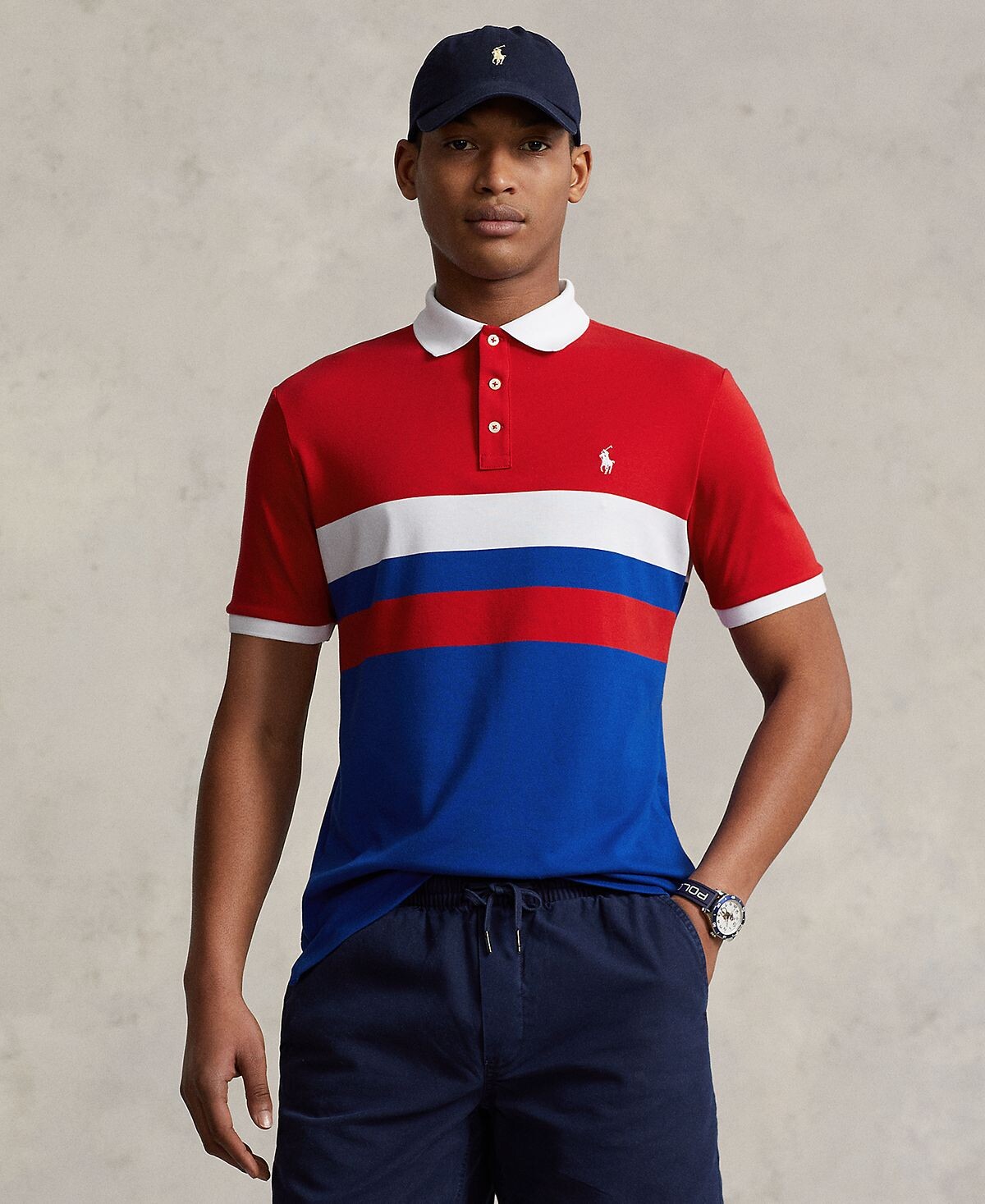 

Мужская рубашка поло классического кроя из мягкого хлопка Polo Ralph Lauren