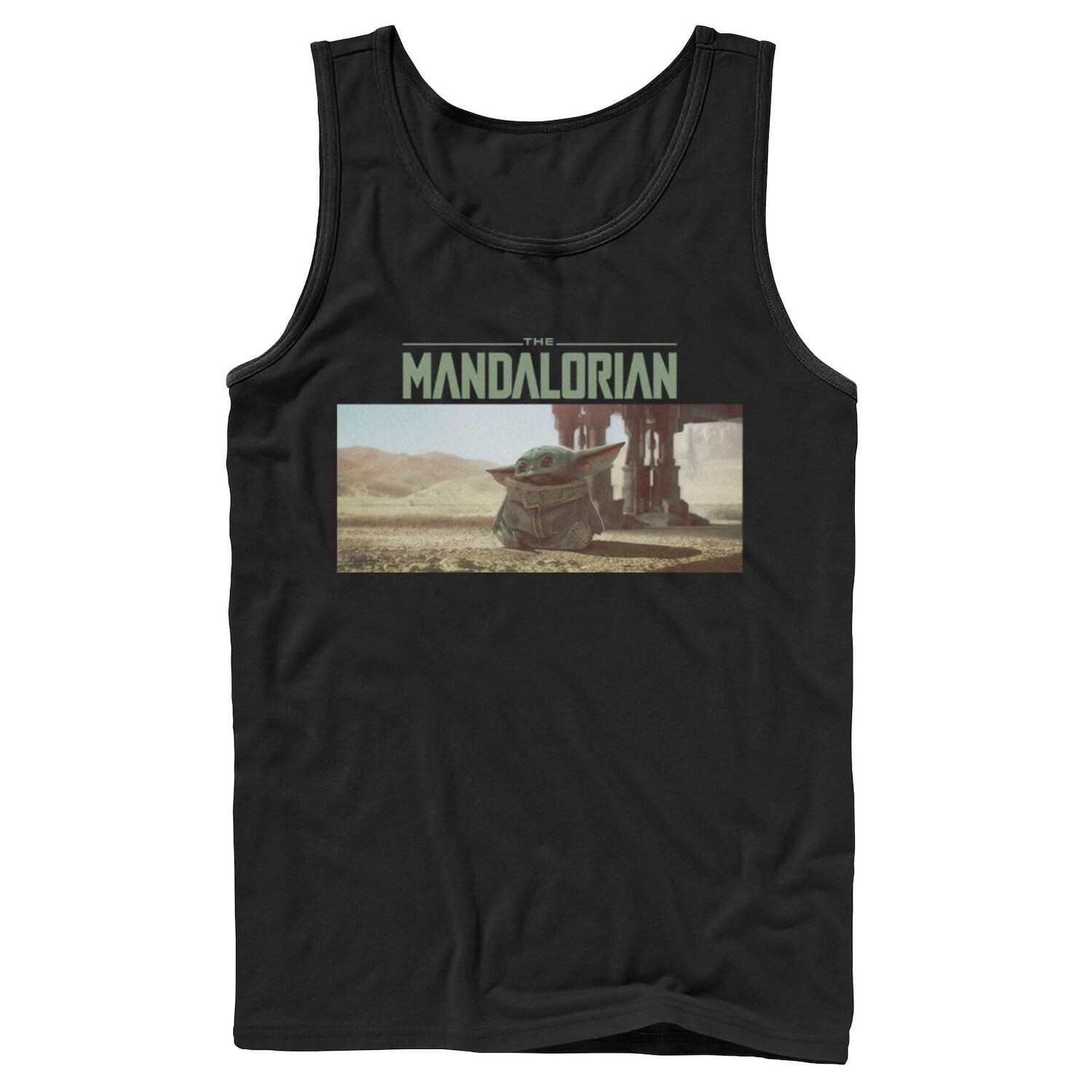

Мужская майка с логотипом Star Wars The Mandalorian The Child Licensed Character