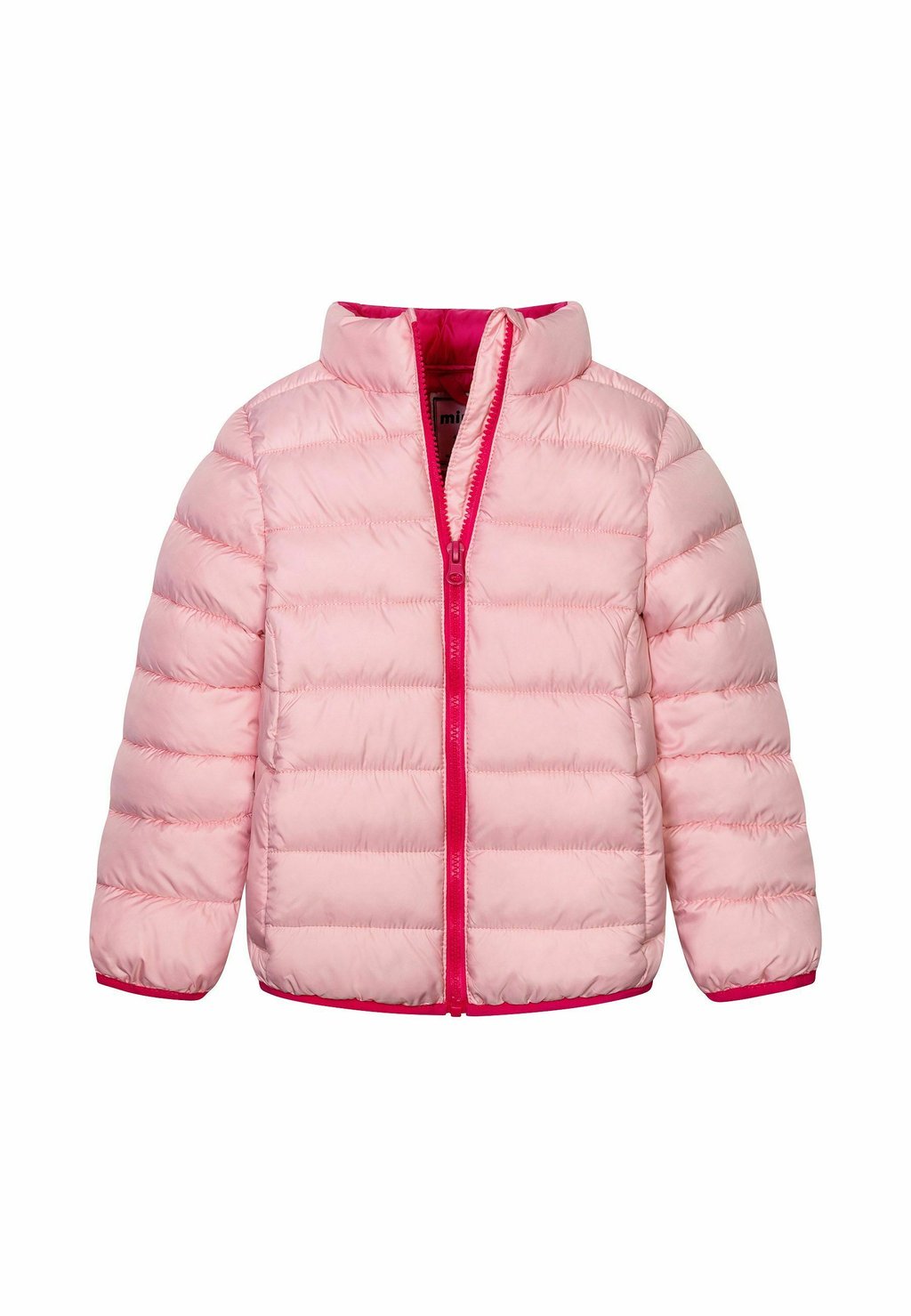Зимняя куртка ПУФЕР С ПРИНТОМ-воронкой MINOTI, розовый цена и фото