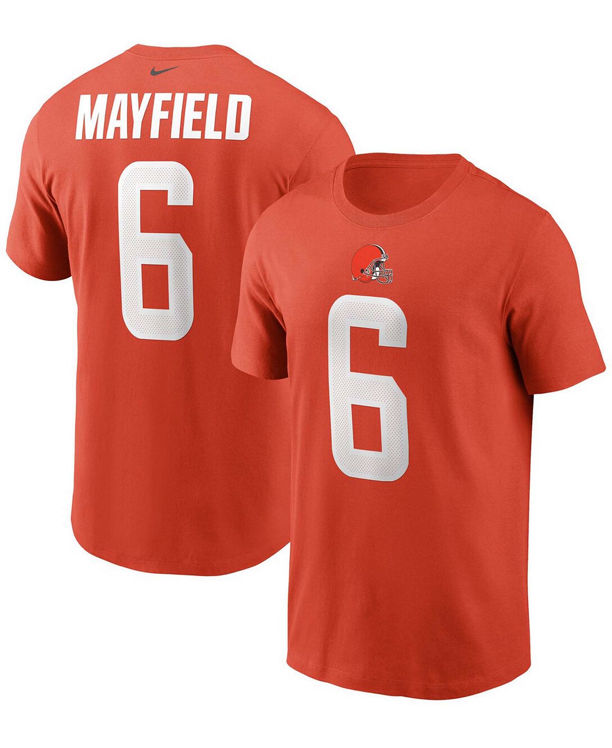 Мужская футболка Baker Mayfield Orange Cleveland Browns с именем и номером Nike торт бисквитный фили бейкер любимый ключик 1 кг