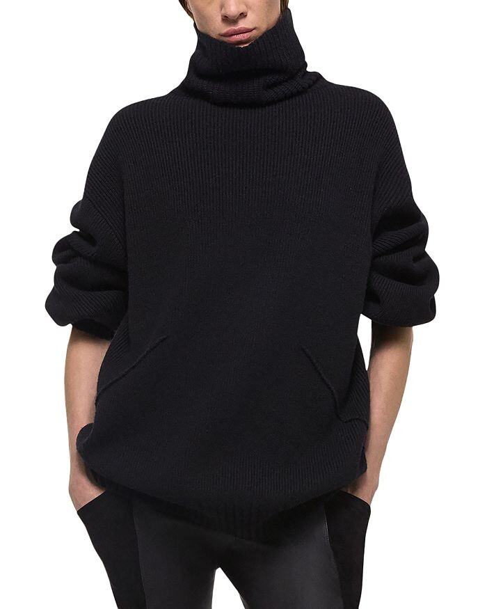 

Helmut Lang Apex Свитер из смеси шерсти и кашемира, черный