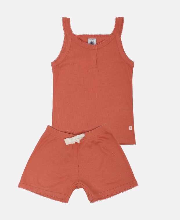 

Пижама Petit Bateau, персик