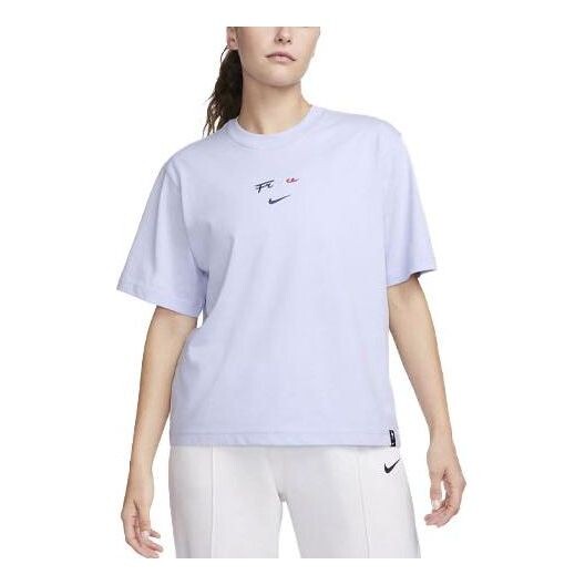 

Футболка с логотипом fff Nike, фиолетовый