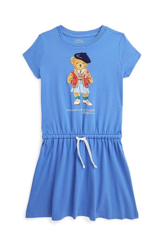 цена Polo Ralph Lauren Детское хлопковое детское платье, синий