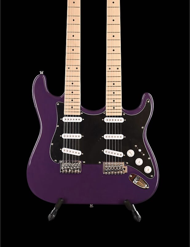 

Электрогитара Unbranded Double Neck 12/6 - Purple Haze