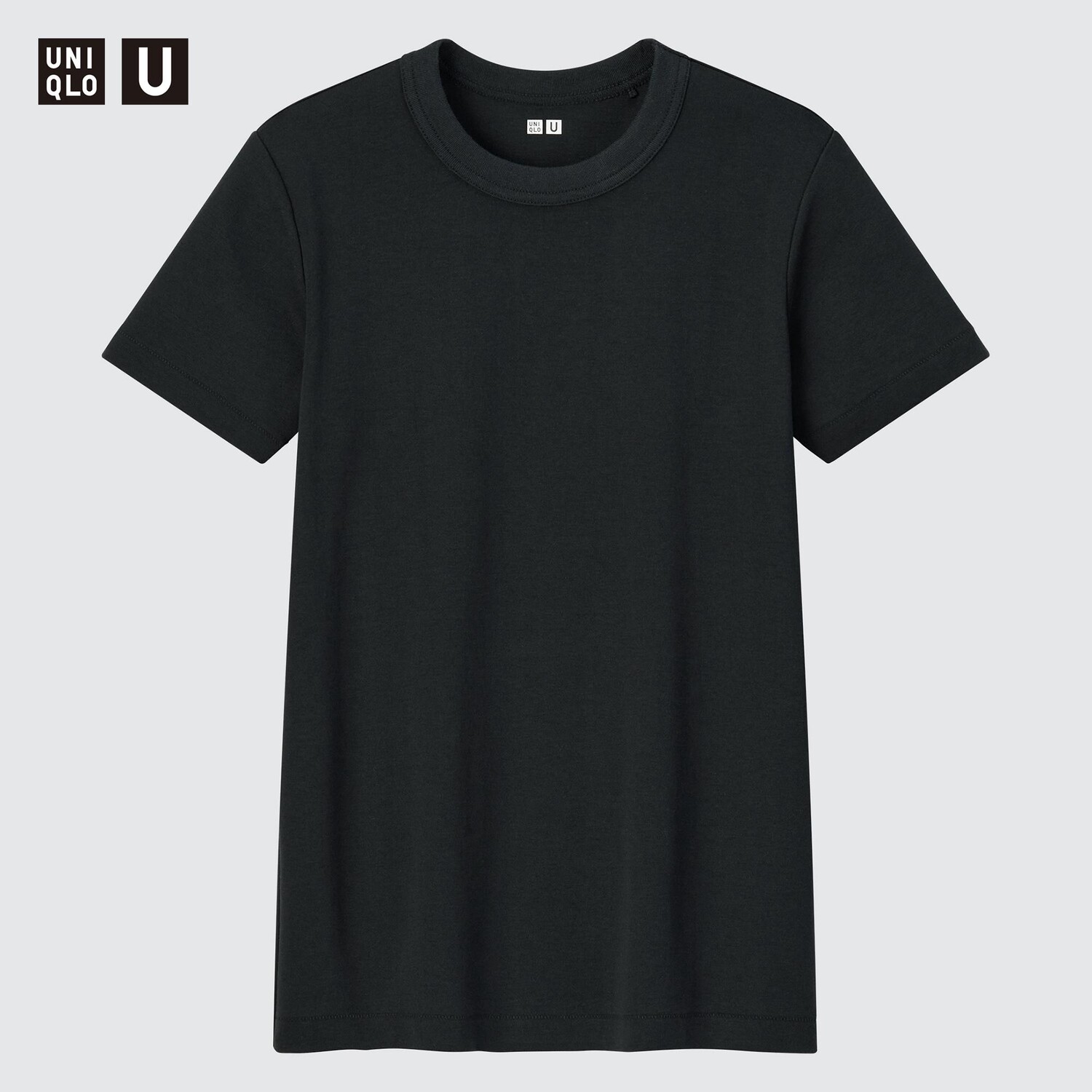 

Футболка женская Uniqlo с коротким рукавом и круглым вырезом, черный