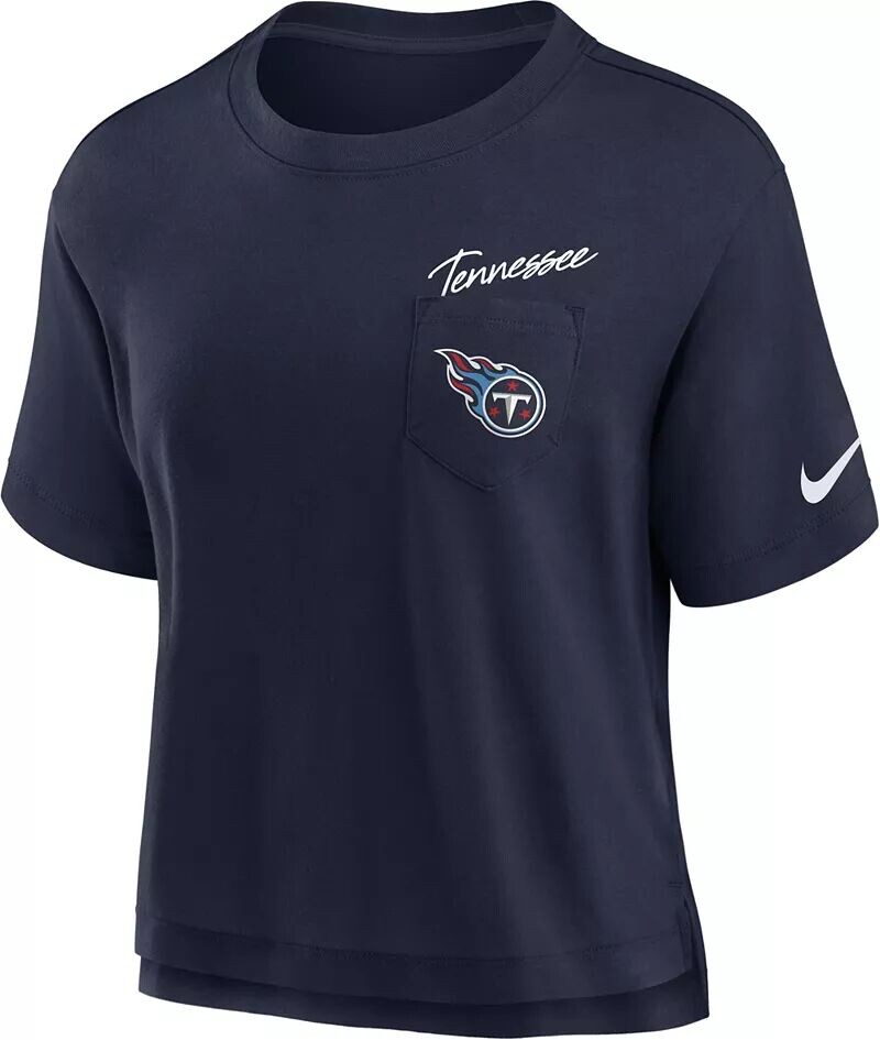 

Женская темно-синяя футболка с карманами Nike Tennessee Titans