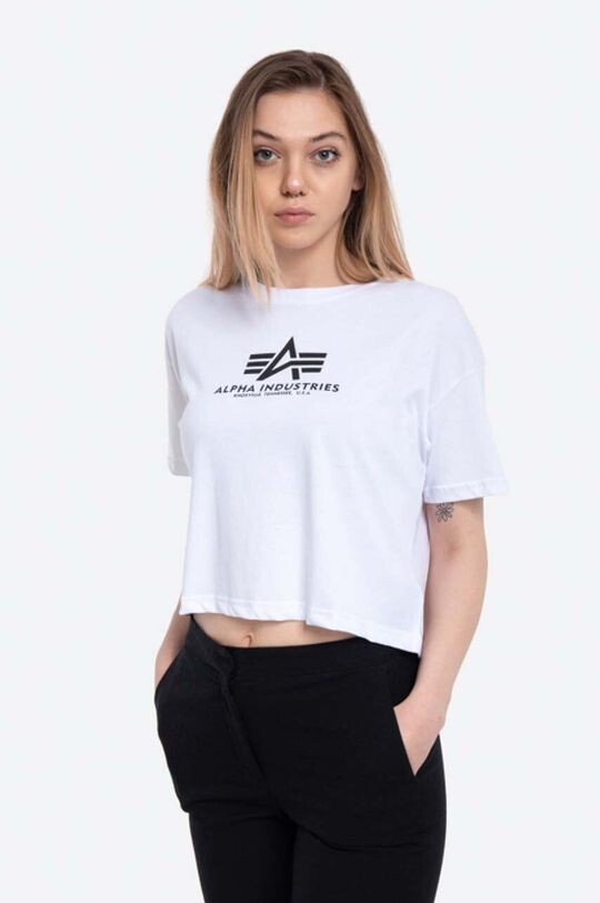 

Хлопковая футболка Basic T COS Alpha Industries, белый