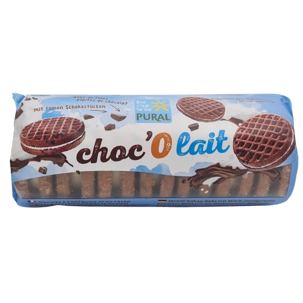 

Choc'O lait - бисквит из полбы с какао и молочно-медовым кремом 85г Pural