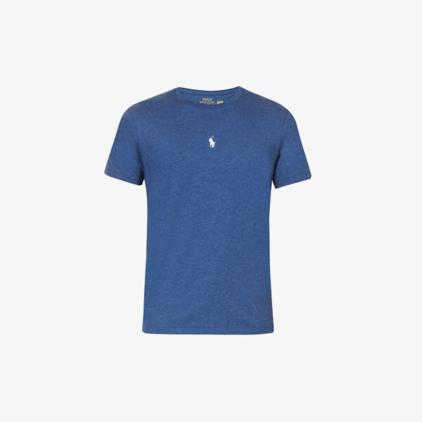 

Футболка узкого кроя из хлопкового джерси с вышитым логотипом Polo Ralph Lauren, цвет moss agate