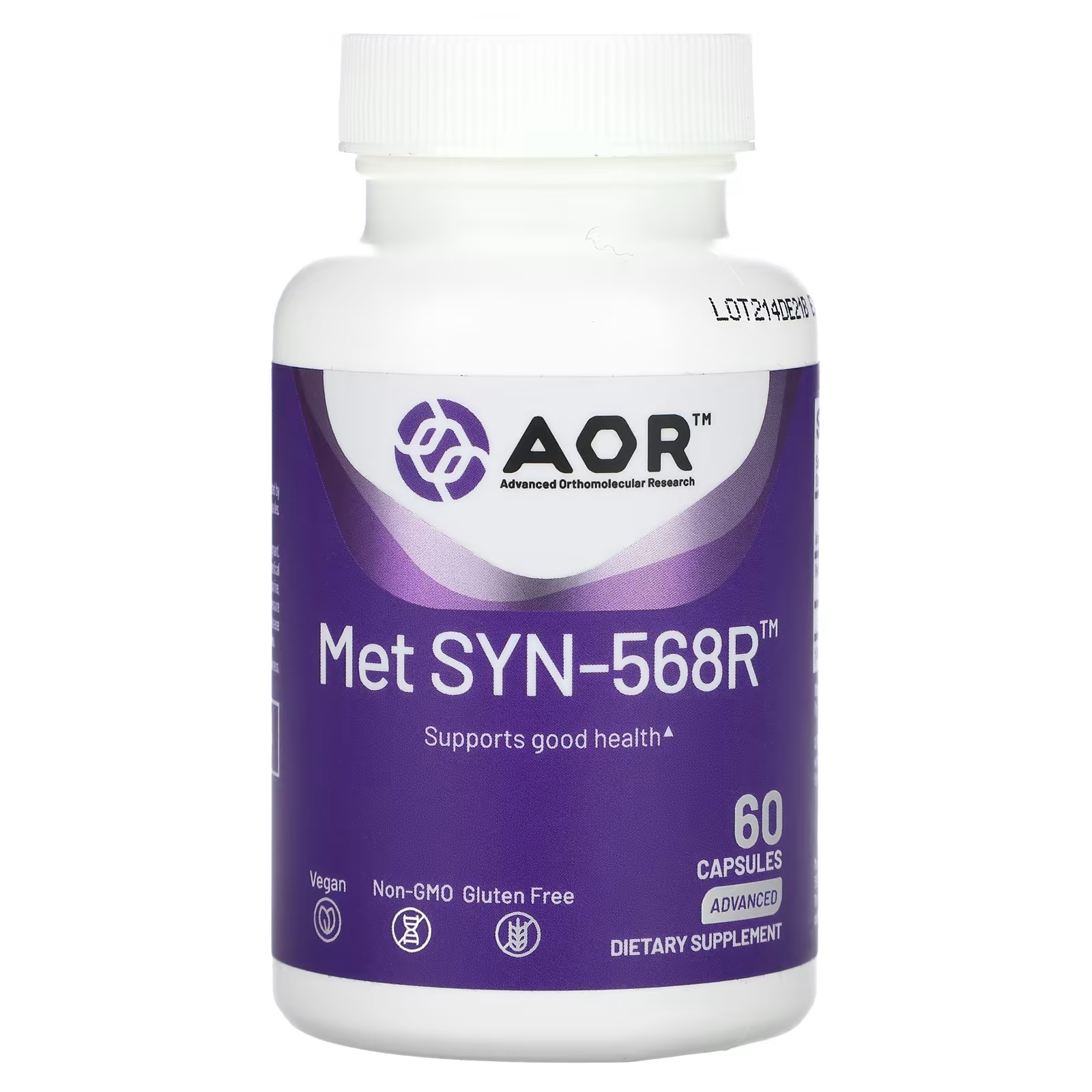 

Пищевая добавка Advanced Orthomolecular Research Aor Met SYN-568R, 60 капсул