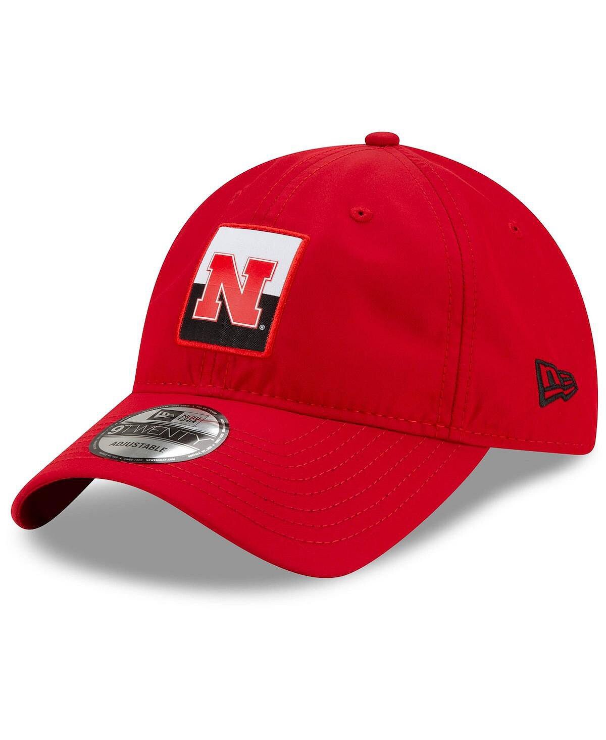 

Мужская регулируемая шляпа Scarlet Nebraska Huskers с контрастной нашивкой 9TWENTY New Era