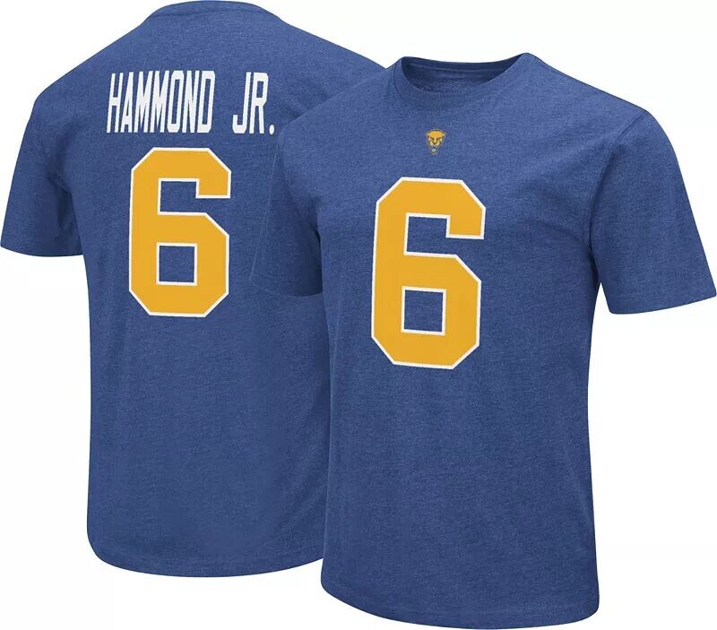 

Colosseum Мужская футболка Pitt Panthers Rodney Hammond #6 Royal