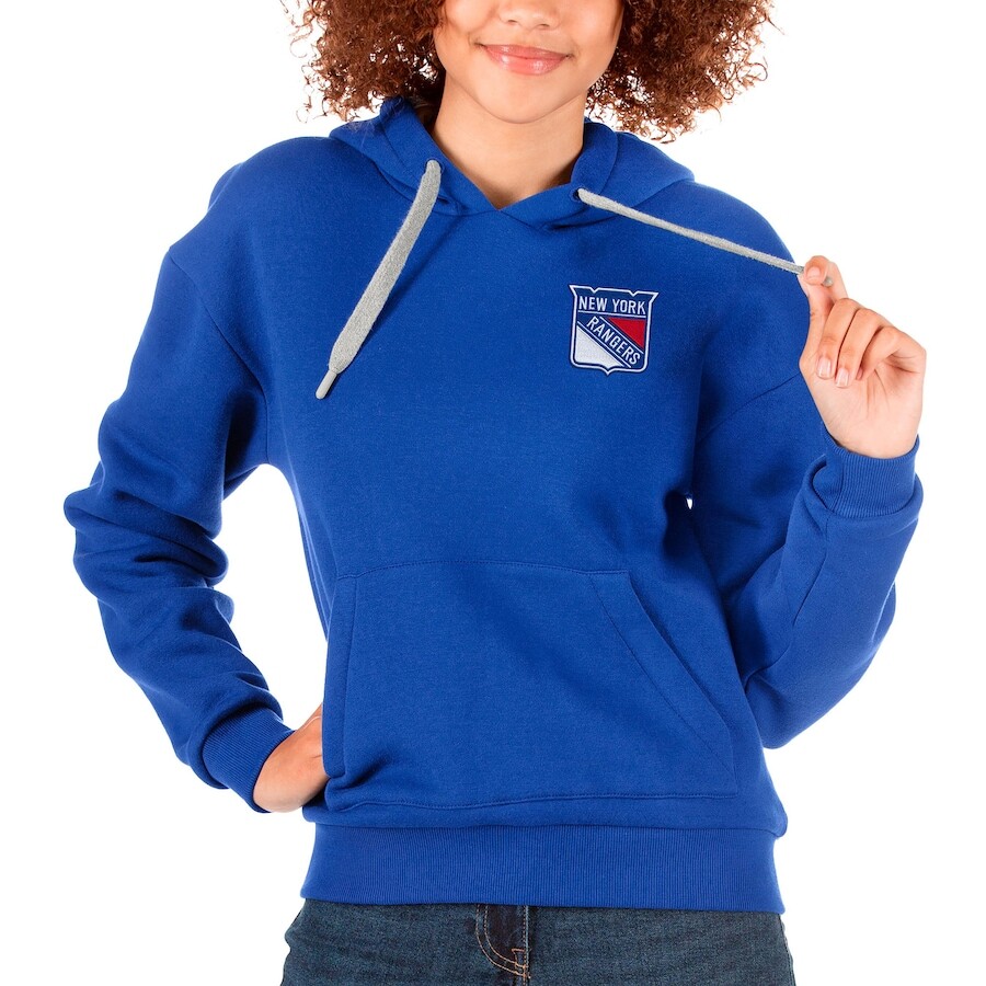 

Пуловер с капюшоном Antigua New York Rangers, роял