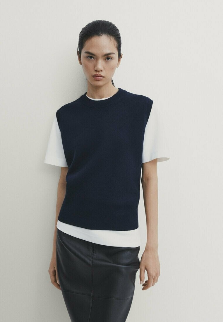 

Жилет Milano Massimo Dutti, цвет dark blue