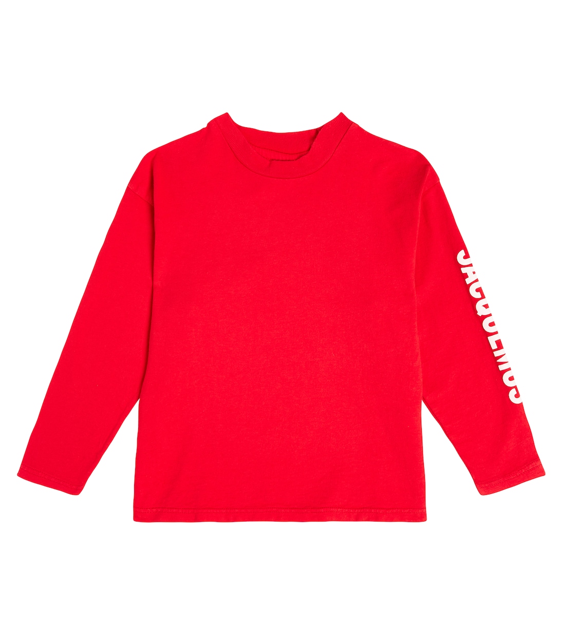 Футболка le manches longues, хлопковая футболка Jacquemus Enfant, красный