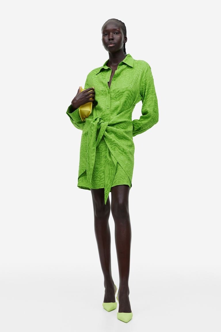 

Платье-рубашка с завязками H&M
