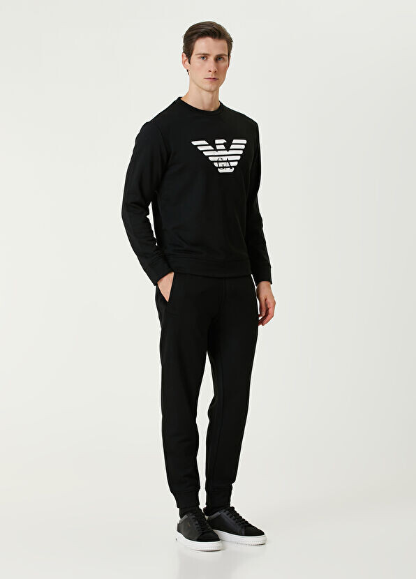 

Спортивные брюки-джоггеры с логотипом Emporio Armani, черный