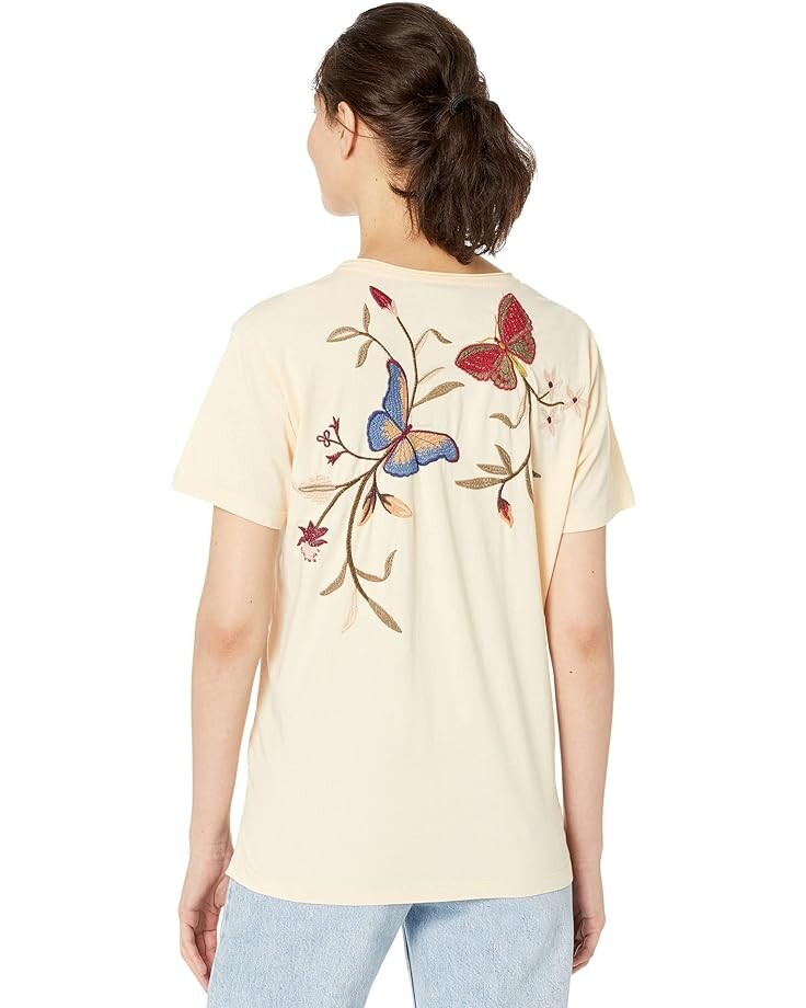 

Футболка Johnny Was Penelope Relaxed Crew Neck Tee, цвет Brie