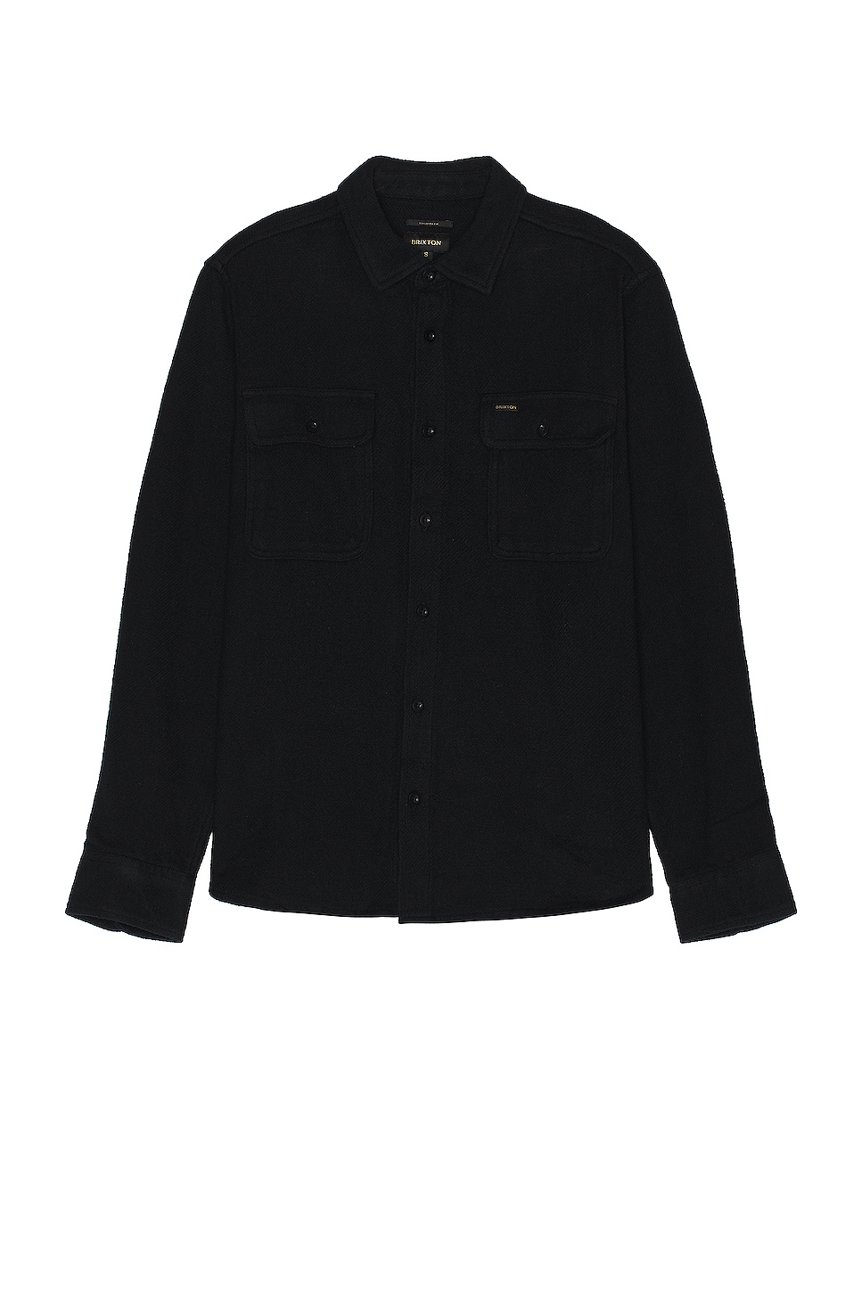 

Рубашка Brixton Bowery Textured Loop Twill Overshirt, черный