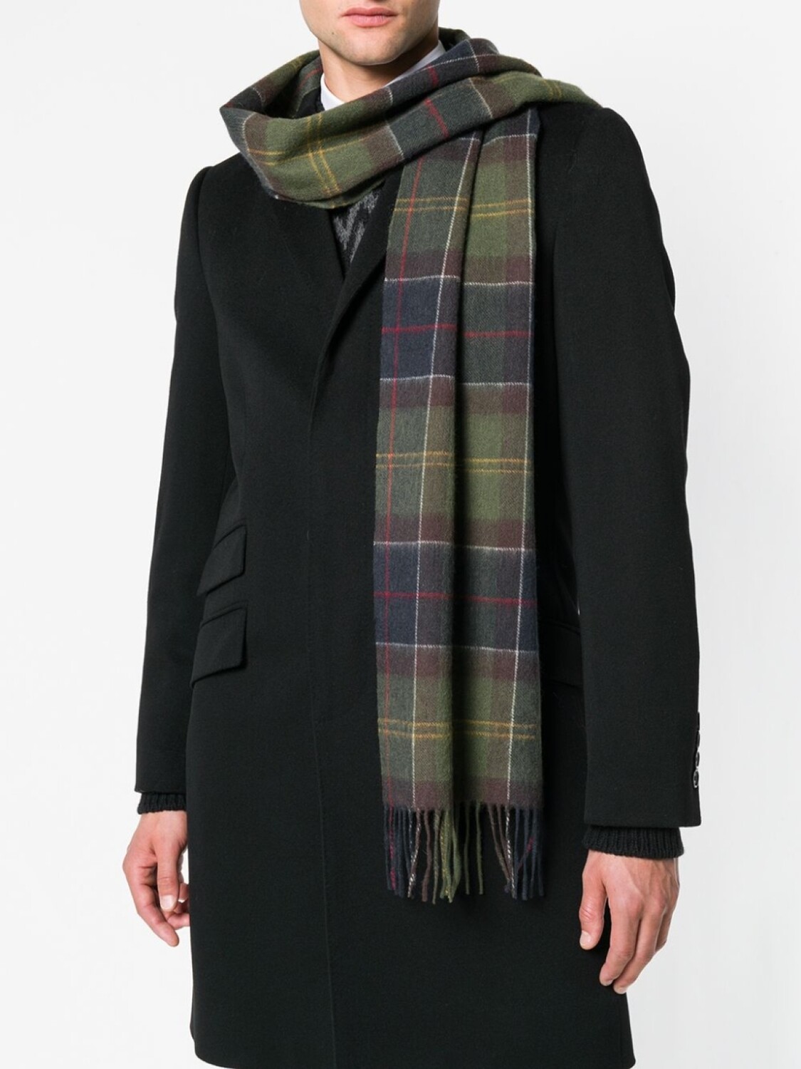

Barbour шарф в шотландскую клетку, зеленый