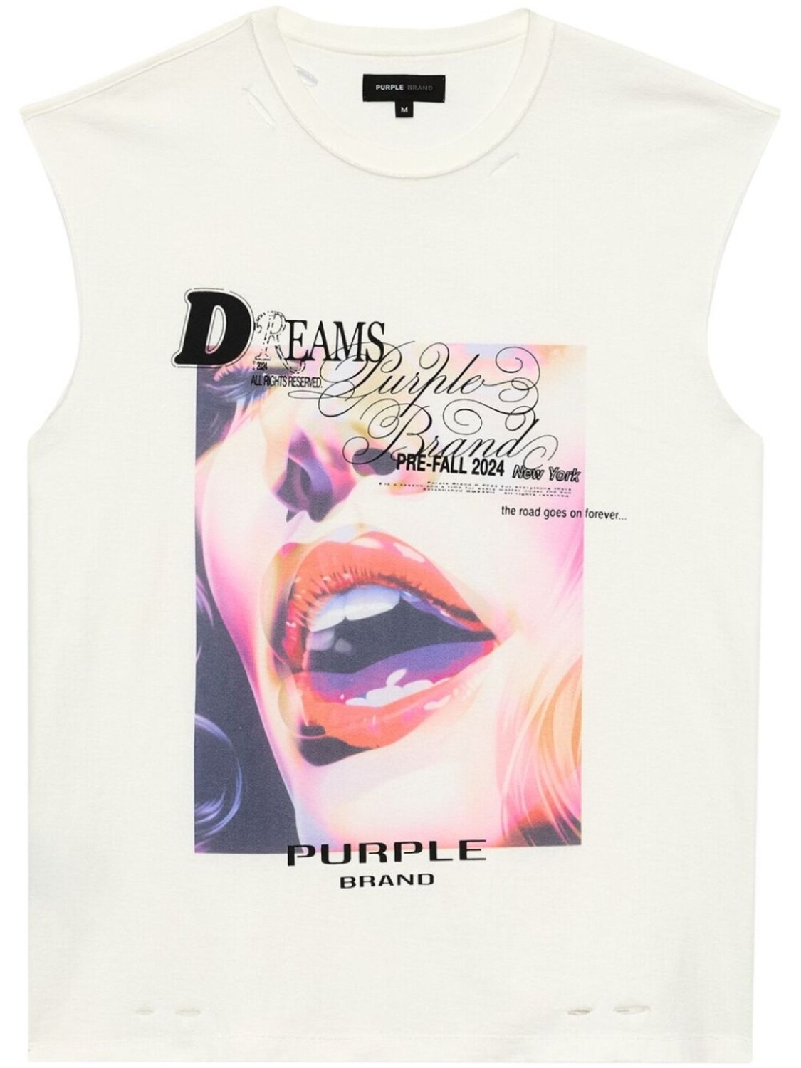 

Топ с фотопринтом Purple Brand, белый
