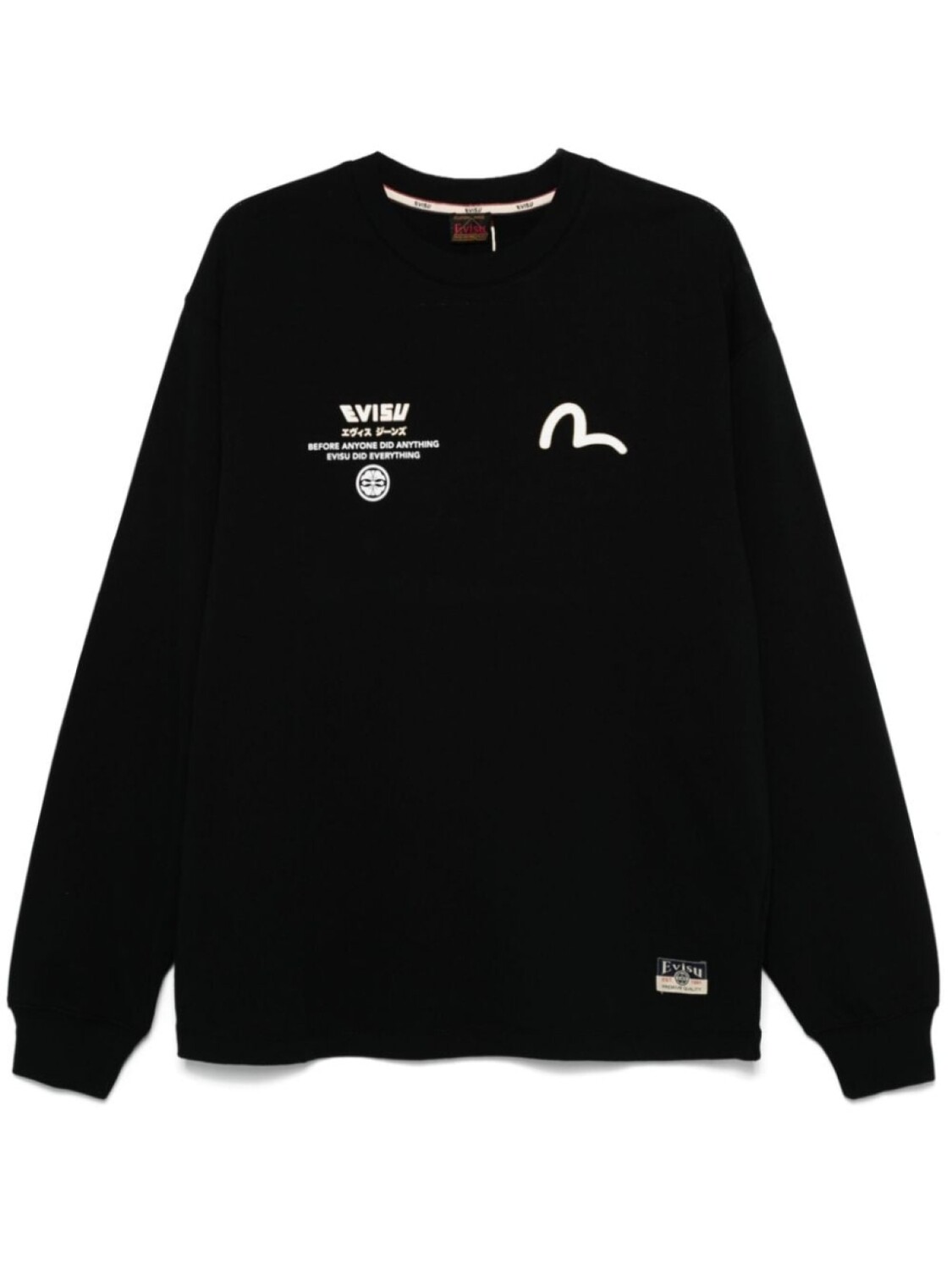 

EVISU футболка с принтом The Great Wave off Kanagawa, черный