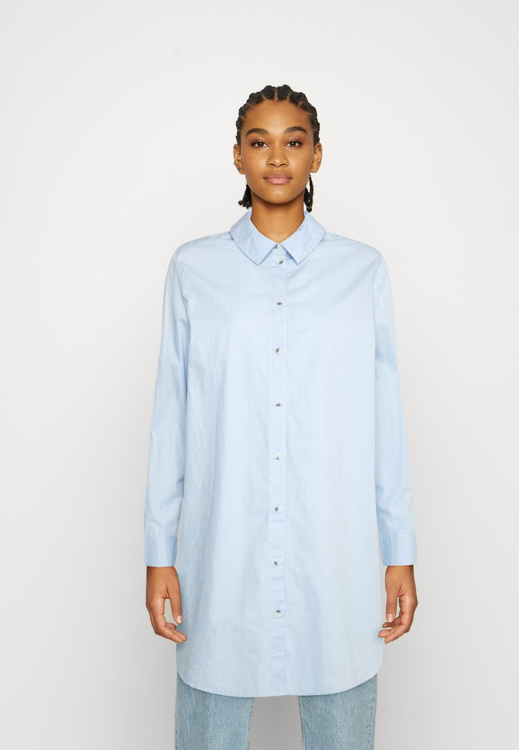

Рубашка PCNOMA LONG SHIRT Pieces, синий Кентукки