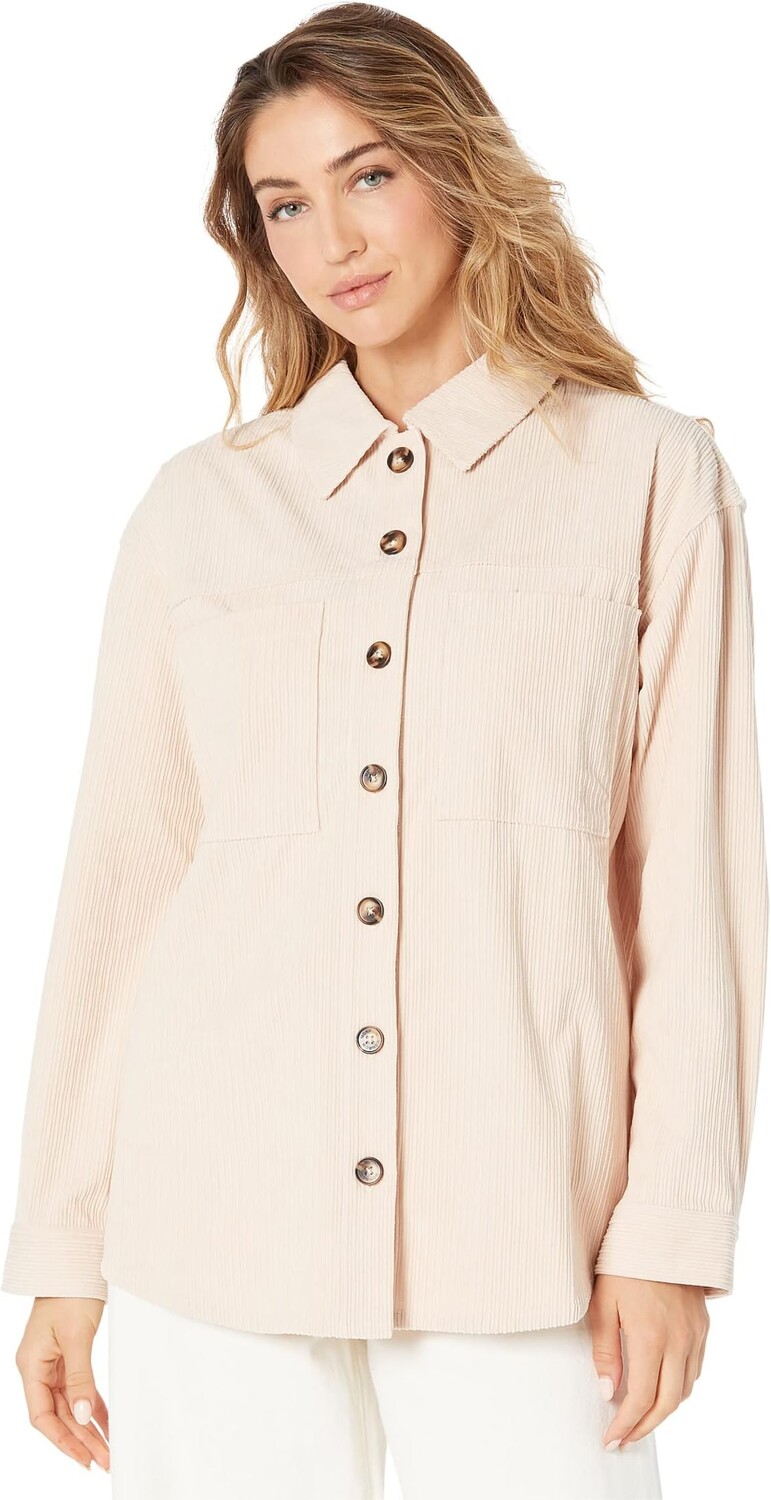 цена Рубашка Corduroy Shacket MONROW, цвет Light Taupe