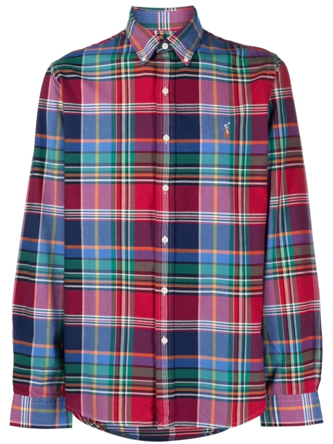 

Polo Ralph Lauren клетчатая рубашка с вышивкой Polo Pony, синий