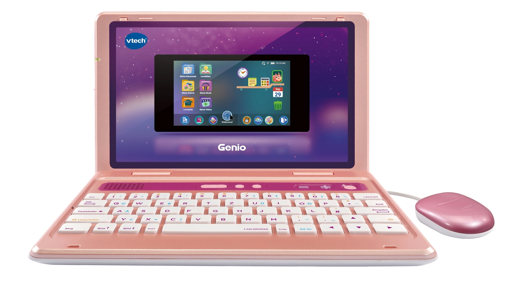 VTech School & Go обучающий ноутбук Genio, розовый