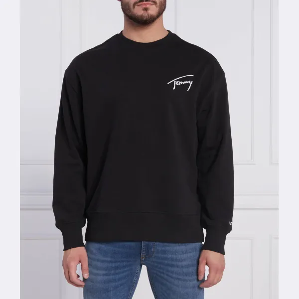 

Фирменная толстовка свободного кроя Crew Crew Tommy Hilfiger, черный