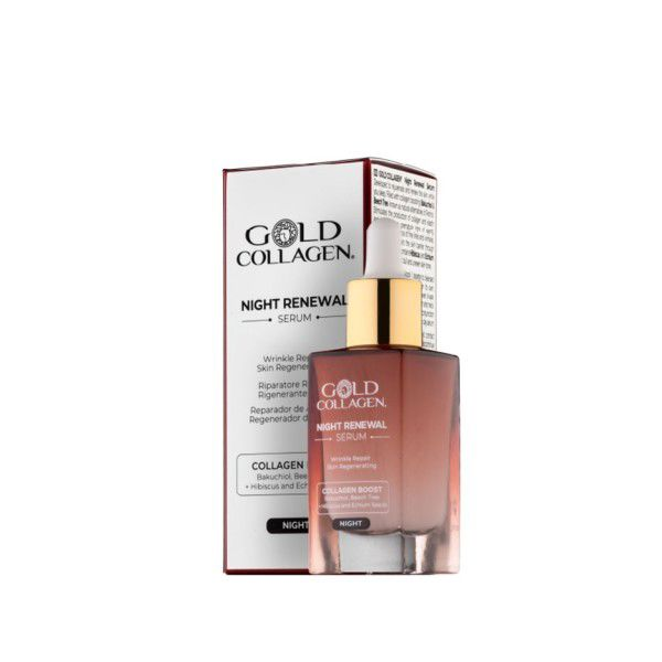 Крем против морщин Night renewal sérum Gold collagen, 30 мл