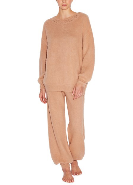 

Брюки из смесовой альпаки La Perla, коричневый