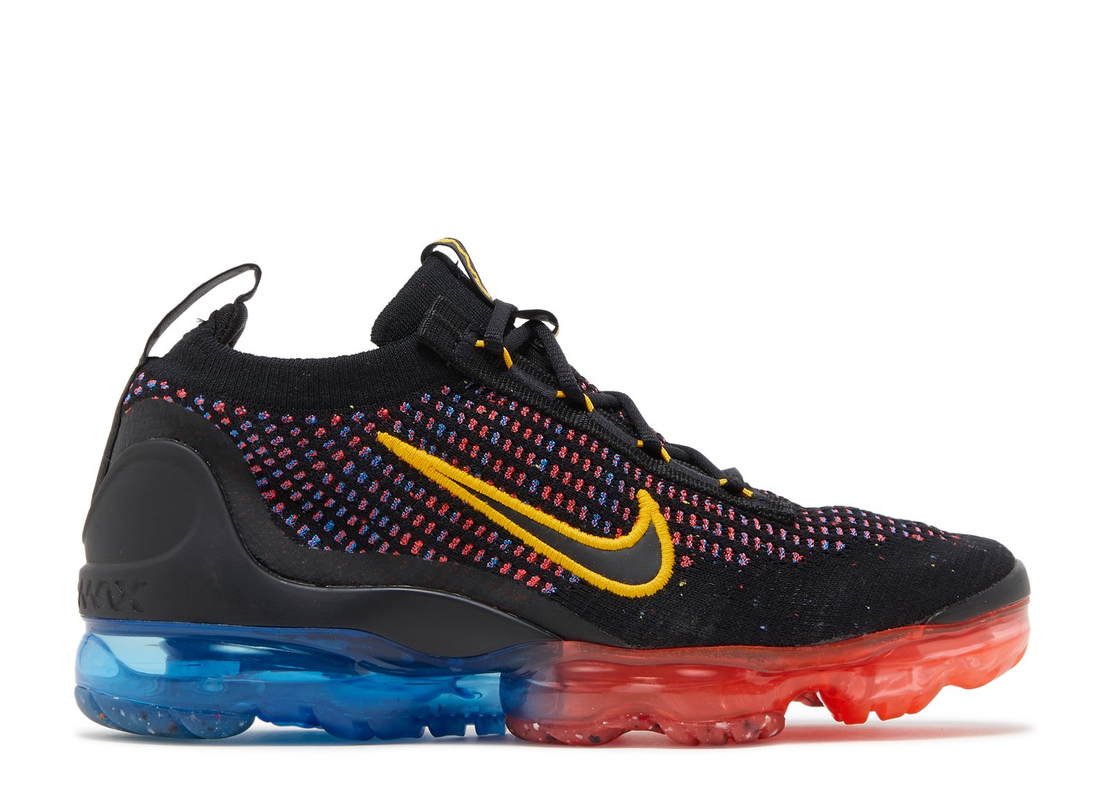 

Кроссовки Nike Air Vapormax 2021 Flyknit Gs 'Black Multi', черный