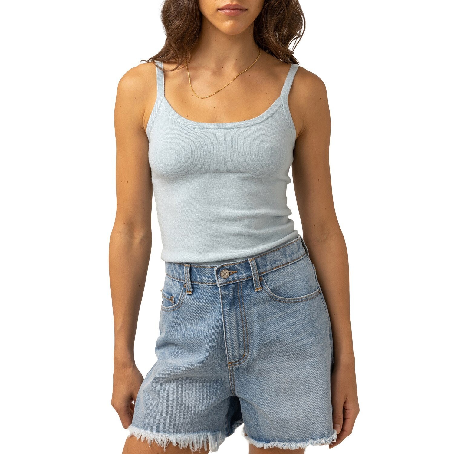 

Топ Rhythm Yumi Knit, цвет Cool Blue