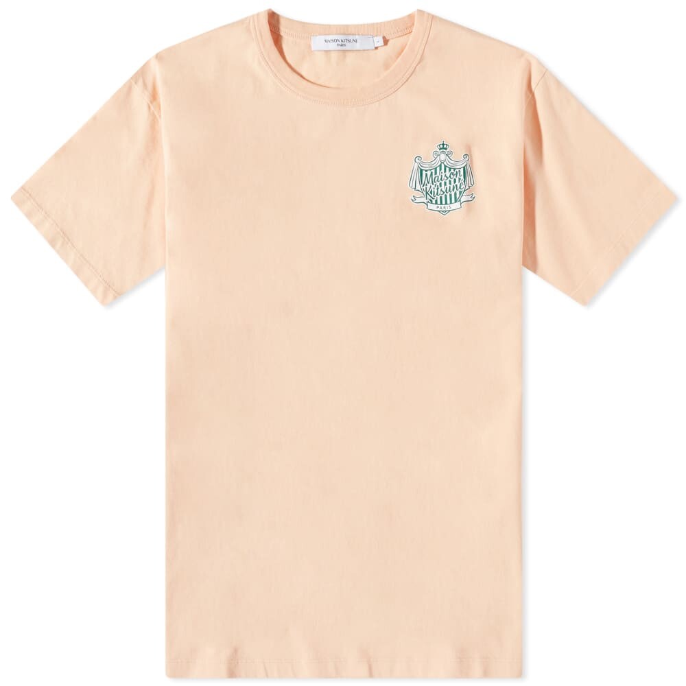 

Maison Kitsune Футболка Maison Kitsune с гербом, персиковый