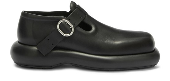 

Кожаные туфли с пряжкой Jil Sander, черный
