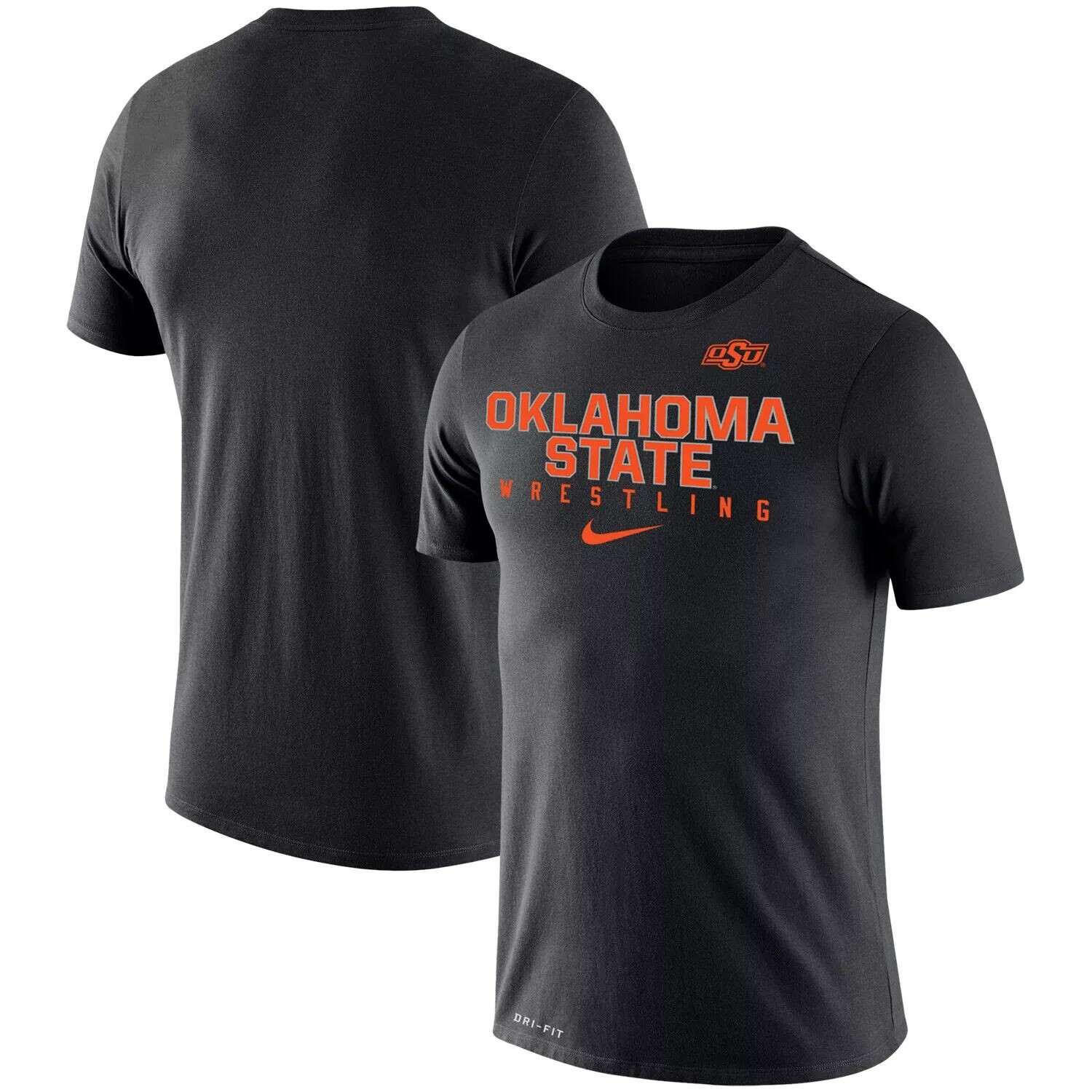 

Мужская черная футболка Oklahoma State Cowboys Wrestling Legend Performance Nike, Черный