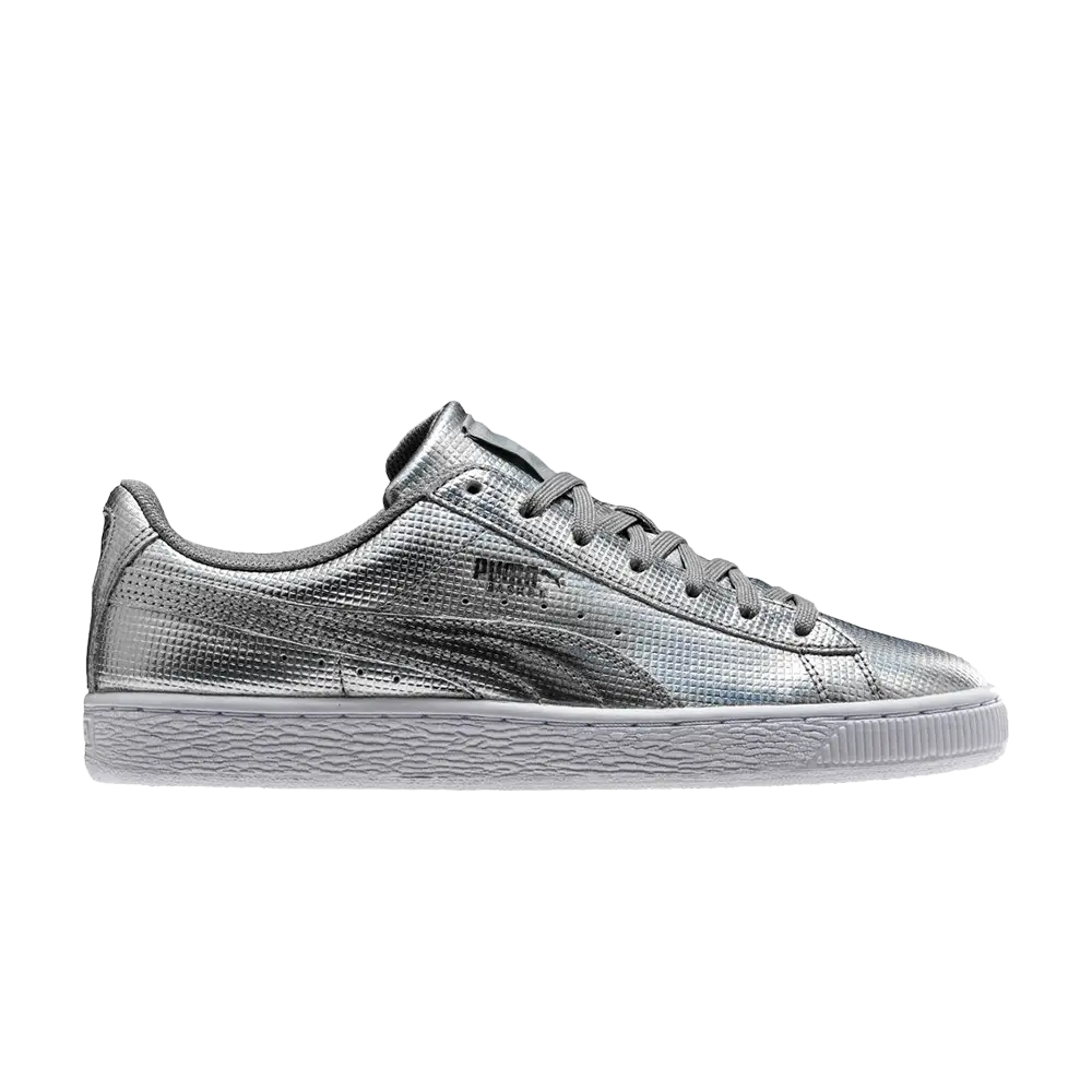 

Кроссовки Basket Classic Puma, серебро, Серебристый