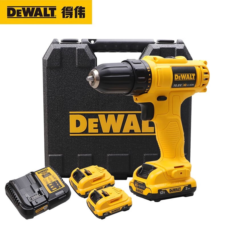 Дрель электрическая Dewalt DCD700DK2 + два аккумулятора 2.0Ah, зарядное устройство